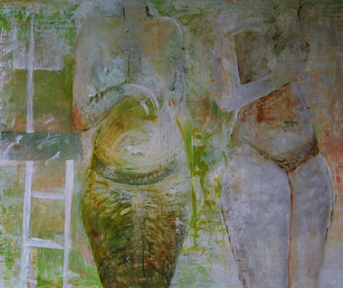powidoki muzeum w Kairze (2002, 110x130 cm, olej)